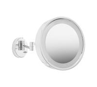 Jerdon HL7CF 9.75-Inch Lighted Wall Mount Makeup Mirror with 3x Magnification, Chrome Finish by Jerdon
