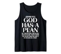 Jeremiah 29 11 God Has A Plan Christian Bible Verse Faith Tank Top