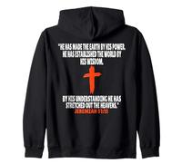 Jeremiah 51:15 Bible Verses Scripture Zip Hoodie
