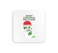 Jeremiah fisher, merry christmas mrs fisher, meme novelty xmas tsitp coaster drinks mat drinks coaster tea coffee cute fun funny pretty aesthetic