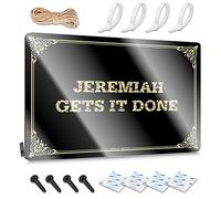 Jeremiah Gets It Done Metal Tin Sign For Garage Decor For Men Decorative