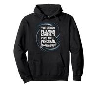 Jeremías 1:19 Spanish - “No Te Vencerán, Yo Estaré Contigo” Pullover Hoodie