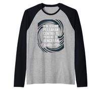 Jeremías 1:19 Spanish - “No Te Vencerán, Yo Estaré Contigo” Raglan Baseball Tee