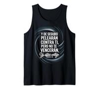 Jeremías 1:19 Spanish - “No Te Vencerán, Yo Estaré Contigo” Tank Top