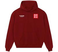Jeremy Doku Logo Men's Hoodie - Red / L