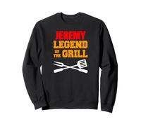 Jeremy Name The Legend Of The Grill Funny Grilling Sweatshirt
