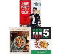 Jeremy Pang's School of Wok, The Italian Family Kitchen & Nom Nom Italy In 5 Ingredients 3 Books Collection Set