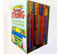 Jeremy Strong 14 Books Collection Set - Wanted! The Hundred-Mile-An-Hour Dog,My Mum's Going to Explode!,Romans on the Rampage,Let's Do The Pharaoh!,Viking at School