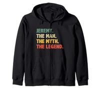 Jeremy The Man The Myth The Legend - Vintage Gift for Jeremy Zip Hoodie