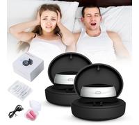 Jeremytis Anti Snoring, Jeremytis Professional Anti-Snoring Device, Z3 Pro Snoring Solution, Fast and Effective Smart Z3 Pro Sleep Device, 3-Speed Adjustment, Comfortable & Portable Design (2 Pcs)