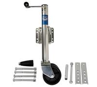 Jeremywell Swivel Trailer Jack Dual 6-Inch Wheel 1500 Lbs Capacity Swing-Back Boat RV Utility