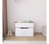 Jerenss Dove Toy Box 2 In 1 Book And Toy Storage Unit For Little Explorers