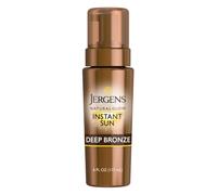 Jergens Natural Glow Instant Sun Sunless Tanning Mousse for Body, Deep Bronze, 6 Ounces
