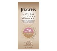 Jergens Natural Glow Oil-Free Daily Moisturizer for Face with Broad Spectrum SPF 20, Fair to Medium Skin Tones, 2 Ounces