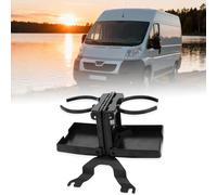JERICMOTO Upgraded Double Mug Cup Holder Camper Van for Citroen Relay Fiat Ducato 07-24 & Trigano Tribute, Foldable Car Shelf Water Bottle Holder and New Iron Sheet