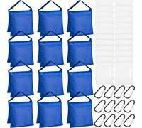 Jerify 12 Packs Photography Weight Bags Photo Studio Filled Weight Bag Empty Heavy Sandbag Set for Photography Tripod Stand Light Stand Sports Outdoor Photo Video Studio Boom Brackets (Blue)