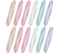 Jerify 12 Pcs God Is First Bracelet Christian Rubber Bracelets Bible Verses Motivational Wristbands for Women Men Faith Gifts, 7.95 x 0.2 inches, Rubber, no gemstone