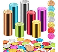 Jerify 500 Pcs Caught Being Good Coins for Kids Behavior Tokens Plastic Reward Colored Pretend Coin Carnival Halloween Party Counting (Crown)