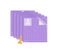 Jerilla 5pcs Cutting Mat for Cricut 12"x12" StrongGrip Cutting Mats Set Adhesive Non-Slip Craft Mat for Cricut Maker/Explore One/Air/Air 2 with Scraper