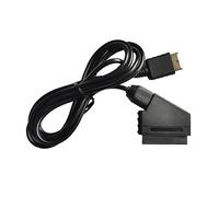 Jerilla PS2/PS3 SCART Cable PS1 PS2 to TV RGB Scart Cable Adapter 1.8m Cord Support PAL for PS3/PS2/PS1 Console, TV