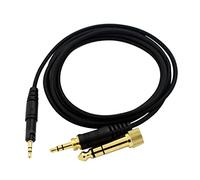 Jerilla Replacement Headphones Cable for Audio Technica ATH-M40X ATH-M50X ATH-M70X AUX Adapter Cord (Black, 1.5Meters)
