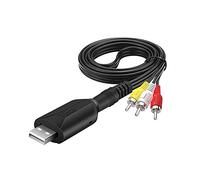 Jerilla Video Capture Card Cable USB2.0 RCA to USB Audio Video Capture Grabber VHS DVD AV to Digital Converter Adapter for PC, Laptop, Windows XP/2000/7/8/10/Vista, Mac OS