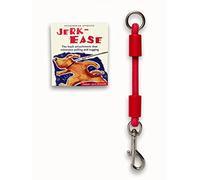 JERK-EASE BUNGEE DOG LEASH EXTENSION - Patented Shock Absorber Attachment Protects You and Your Dogs - Works with ANY Leash & Collar or Harness - a MUST for Retractable Leashes - PICK SIZE/COLOR BELOW