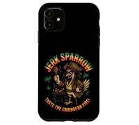 Jerk Sparrow Funny Pirate Chicken Caribbean BBQ Grilling Case for iPhone 11