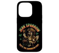 Jerk Sparrow Funny Pirate Chicken Caribbean BBQ Grilling Case for iPhone 14 Pro