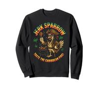 Jerk Sparrow Funny Pirate Chicken Caribbean BBQ Grilling Sweatshirt