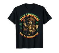 Jerk Sparrow Funny Pirate Chicken Caribbean BBQ Grilling T-Shirt
