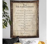 jerkboo Christian Tapestry for Bedroom 10 Commandments Decor Religious Bible Tapestries Wall Hanging Home & Dorm Decor