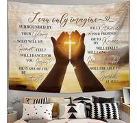 Jerkboo Christian Tapestry for Bedroom Christian Decor Jesus Tapestries Wall Hanging I Can Only Imagine Home & Dorm Decor