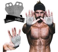 JerkFit Fly Grips, 2 Finger Vegan Gymnastics Bar Grips - Pull Up Hand Grip for Cross Training - Hand Grips for Hand Protection - Palm Guards for Athletes to Prevent Rips and Blisters (Large)