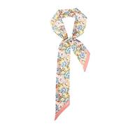 JERLA 100% Mulberry silk Scarf Bag scarf Head Hair Ribbon Handbag Handle wrap Tie Bundle Scarf Neckerchief Scarf for women, Multi, 49.21''X2.56'' (125cmX6.5cm)