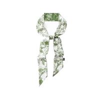 JERLA 100% Mulberry silk Scarf Head Hair Ribbon Handbag Handle wrap Tie Bundle Scarf Neckerchief Scarf for women, Forest Green, 49.21"×2.36"