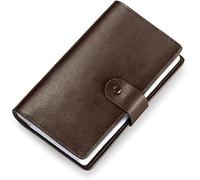 JERLA RFID Credit Card Holder book,Leather Business Card Organizer for Women Men 96 Card Slots, Leather brown, Office