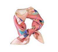JERLA - Women’s Small Square Scarf, 100% Real Mulberry Silk Satin Head and Face Scarf, 53 x 53 cm, CH