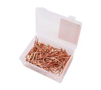 Jerliflyer 250Pcs Copper Plated Horseshoe Nails, Rustproof Equestrian Sport Equipment and Training (47.5mm E4)