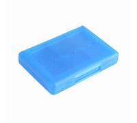 Jerliflyer 28 en 1 Estuche para Tarjetas de Juego Caja de Almacenamiento de Cartuchos Compatible con Caja de Almacenamiento para Tarjetas de Juego 3DS DSL DSI LL (Azul)