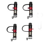 Jerliflyer Adjustable Auto Stop Tire Deflator Valve Kit, 4 PCS Screw on Tyre Air down Tool Supports Pressure Sensor Installation Tire Deflator for Offroad