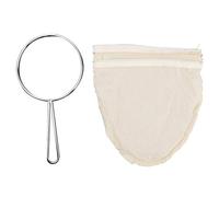 Jerliflyer Bolsa de filtro de café y té de algodón reutilizable con ASA para Colar y preparar filtro de café lavable