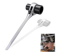 Jerliflyer Chainsaw Wrench Bar, RatchetScrench Chainsaw Maintenance Tool 13 by 19 mm 1/2x3/4 Chainsaw Tool Combination Screwdriver and Wrench Adjustment Tool for Saws Chains Nuts Plug for Foresters