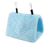 Jerliflyer Tienda de campaña con jaula colgante de hamaca de felpa suave para pájaros y loros | Cama cálida de invierno y juguete para mascotas de Tienda de campaña colgante para (METRO)