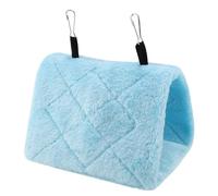 Jerliflyer Tienda de campaña con jaula colgante de hamaca de felpa suave para pájaros y loros | Cama cálida de invierno y juguete para mascotas de Tienda de campaña colgante para (S)