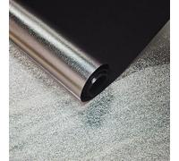 JERLITU 30x135cm Metallic Silver Solid Faux Leather Fabric, Soft PU Faux Leather Roll Synthetic Pleather for Sewing Bags, DIY Crafts, Car Interiors and Fashion Accessories