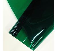 JERLITU Green Transparent PVC Vinyl 30cm X 122cm, 0.5mm Solid Color Waterproof Fabric Super Clear Roll for Making Handags DIY Decor Fashion Accessories Such as Hair Ornaments
