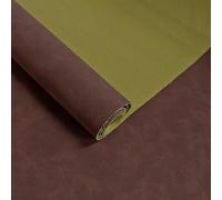 JERLITU Solid Color Faux Suede PU Faux Leather Roll, 30x135cm, Faux Suede Fabric Waterproof Scratch Resistant Easy Cut Sew, for DIY Crafts, Furniture Repair, Car Interior, Backdrop, Brown