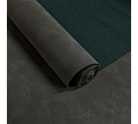 JERLITU Solid Color Faux Suede PU Faux Leather Roll, 30x135cm, Faux Suede Fabric Waterproof Scratch Resistant Easy Cut Sew, for DIY Crafts, Furniture, Car Interior, Backdrop, Dark Grey