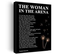 JerLoe Inspirational Canvas Wall Art Motivational Quote Canvas Print Positive Speech Quotes Office Home Wall Decor Framed Gift 12 x 15 Inches